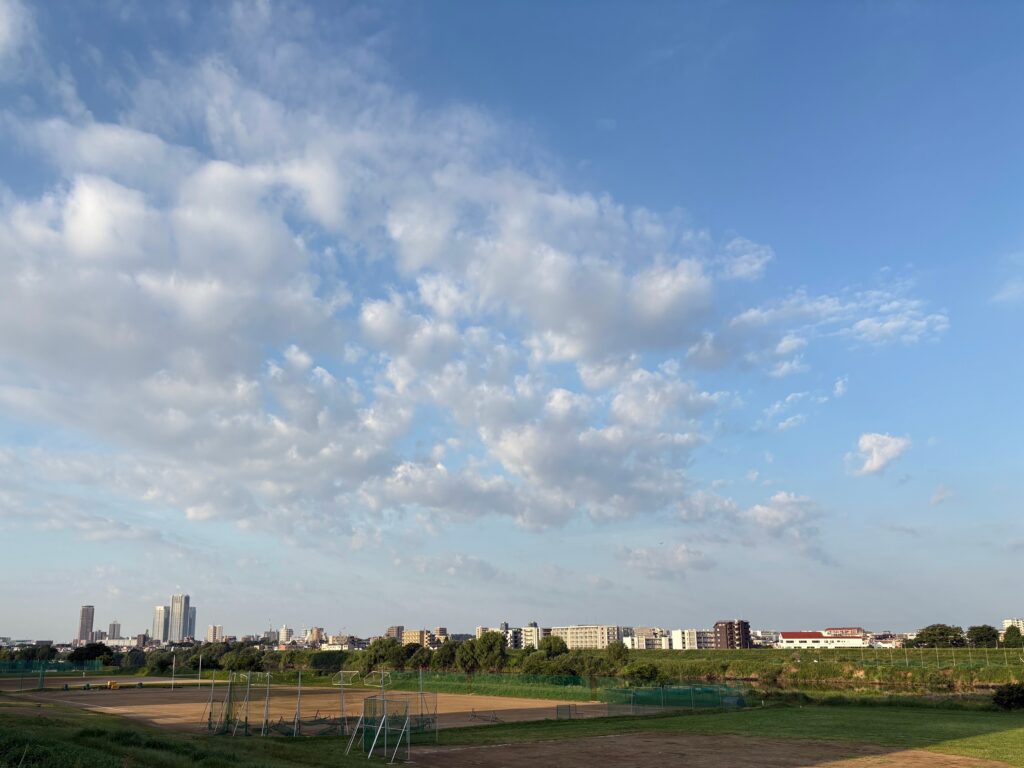 〜「冷」という一文字から 〜 「冷」という一文字から想起するイメージについて、ふと考えてみました。 「対応が冷たい」「気持ちが冷めた」など。 人の気持ちや内面を表す用語として使われるときは、ネガティブな状態を表す際に使われることも多いと感じます。 ただ、朝から梅雨の最中とは思えない猛暑の中、「冷」の一文字から自然と「安らぎ」を連想しました。危険な暑さを回避するためには、「冷」に関わるさまざまな工夫が必要不可欠。私の中では、夏のポジティブワードの代表格だと気づきました。 暑いときこそ「冷静」な判断、心がけていきます。 <多摩川>